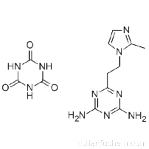 1,3,5-ट्राईजिन-2,4,6 (1H, 3H, 5H) -tione, compd। 6-2- (2-मिथाइल -1 एच-इमिडाजोल-1-वाईएल) एथिल-1,3,5-ट्राईजेन-2,4-डायमाइन (1: 1) कैस 68490-66-4 के साथ